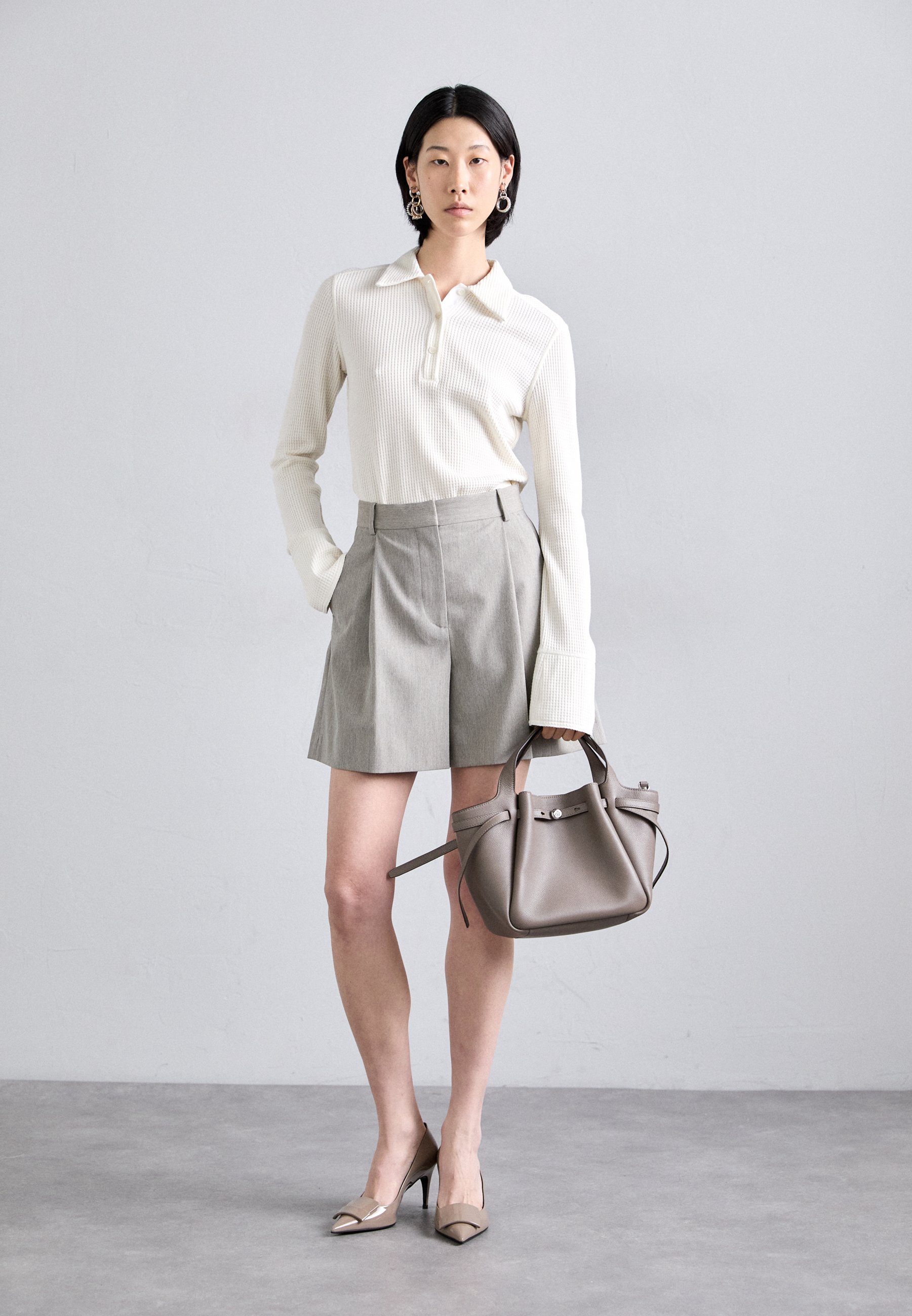 Tory Burch ROMY SATCHEL - Handbag - wild mushroom/beige - Zalando