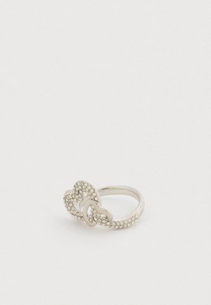 PAVE HEARTS - Prstan - silver-coloured