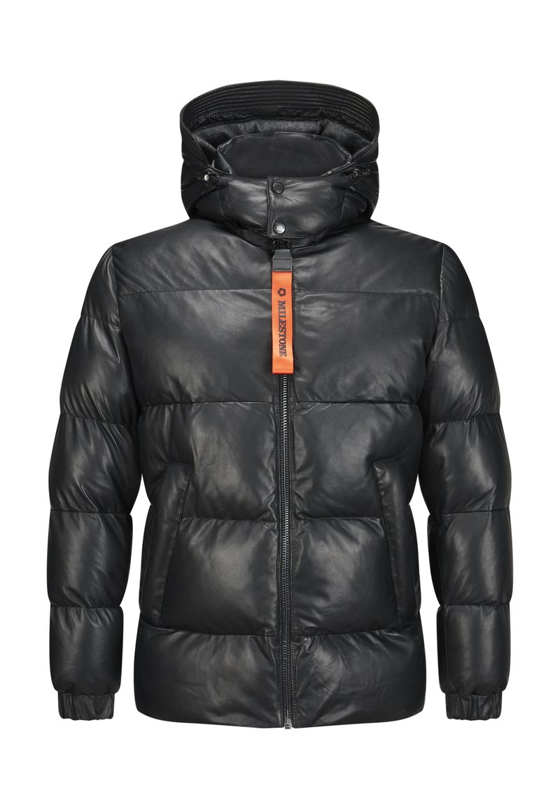 Milestone MSMortimer - Leather jacket - schwarz/black - Zalando