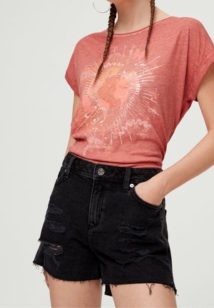 Jeansshort - black denim