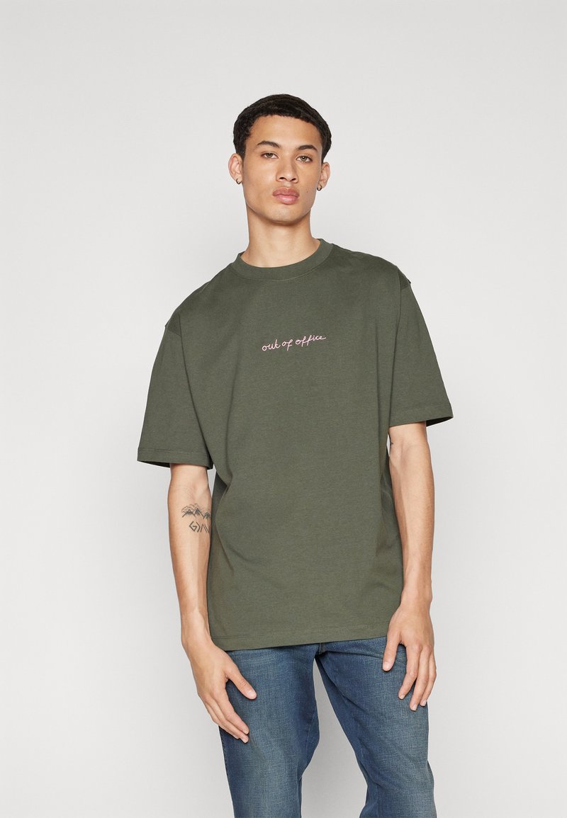 Pier One T-shirts med print - dark green
