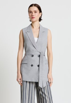 Calliope GIACCA TINTA UNITA - Weste - grigio medio melange