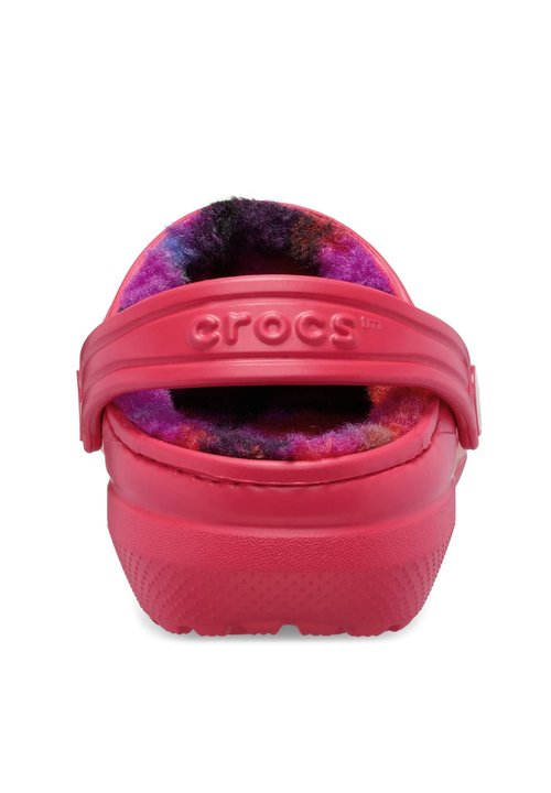 Crocs KIDS’ CLASSIC LINED BOLD CHECK CLOG - Clogs - digital raspberry — foto 4