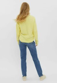 Vero Moda VMCREWLEFILE V-NECK  NOOS - Džemperis - lemon meringue