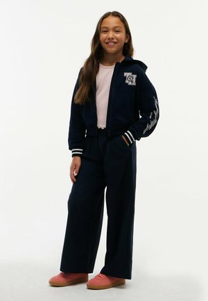 Tommy Hilfiger, TOMMY HILFIGER CREST TERRY RELAXED ZIP-THRU HOODY - Sweat zippé - dark blue