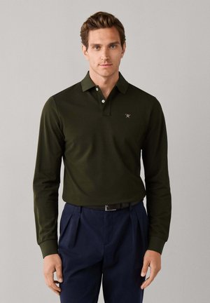 Hackett London, HACKETT LONDON POLO SHIRT SLIM FIT LOGO LS - Poloshirt - hunter green