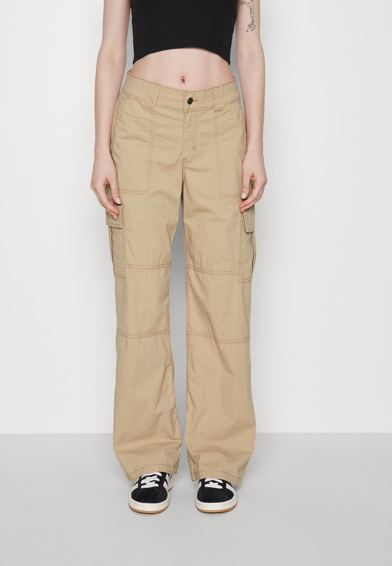 Hollister Co. BAGGY - Παντελόνι cargo - khaki