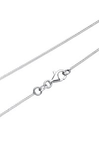 Silberkette mit strukturiertem Design, ausgestattet mit einem Karabinerverschluss und runden Gliedern, markiert mit "925" für Sterlingsilber.