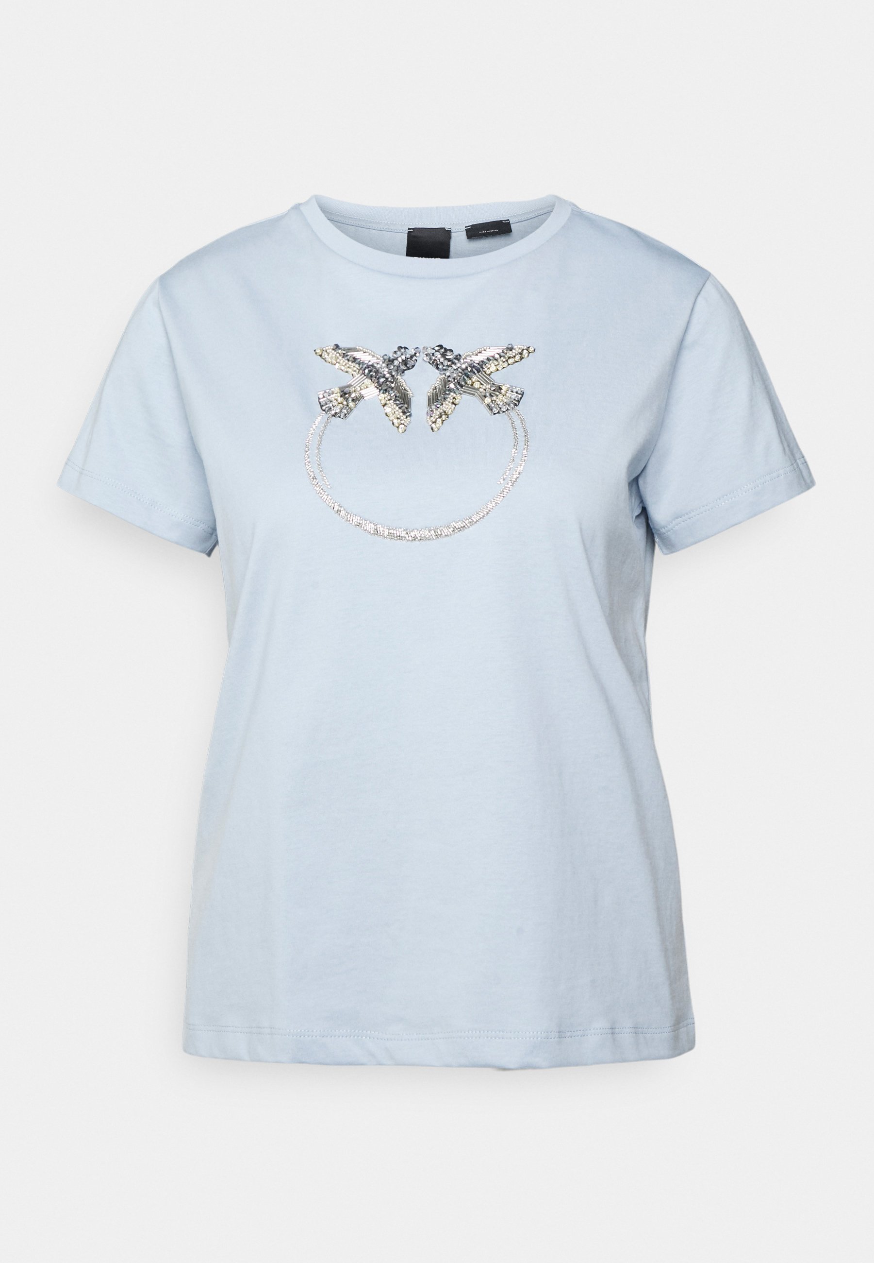 Pinko QUENTIN - T-shirt con stampa - azure blue fog/blu - Zalando