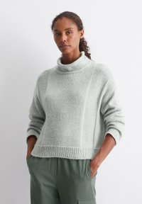 Marc O'Polo AUS SOFTEM MIX - Strickpullover - frozen mint