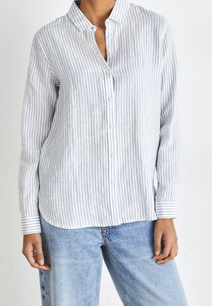 Button-down blouse - light blue