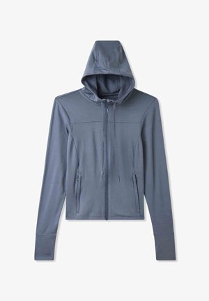 Terranova CON CAPPUCCIO IN TECNICO - Felpa con zip - avio