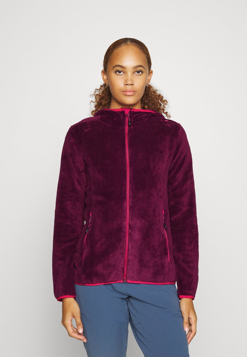 CMP WOMAN JACKET FIX HOOD Fleece jacket amaranto/pink Zalando.co.uk