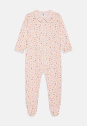 Pyjama Bébé Petit Bateau En Velours Imprimé - Bouclette Douce, Boutons-pression Devant Et Entrejambe - Confortable Et Chaud