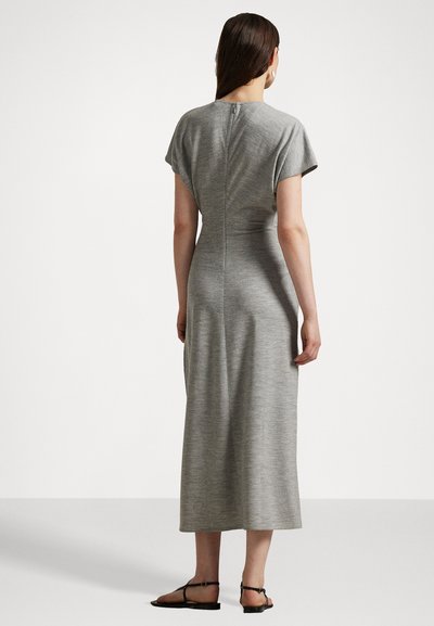 Polo Ralph Lauren WOOL-BLEND DOLMAN DRESS - Maxi-jurk - light smoke heather