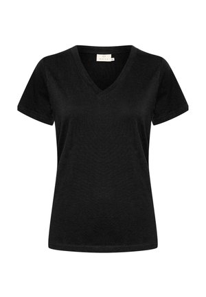 Kaffe, KAMARIN V-NECK - T-shirt basic - black deep