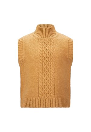 Striktrøje - mustard yellow