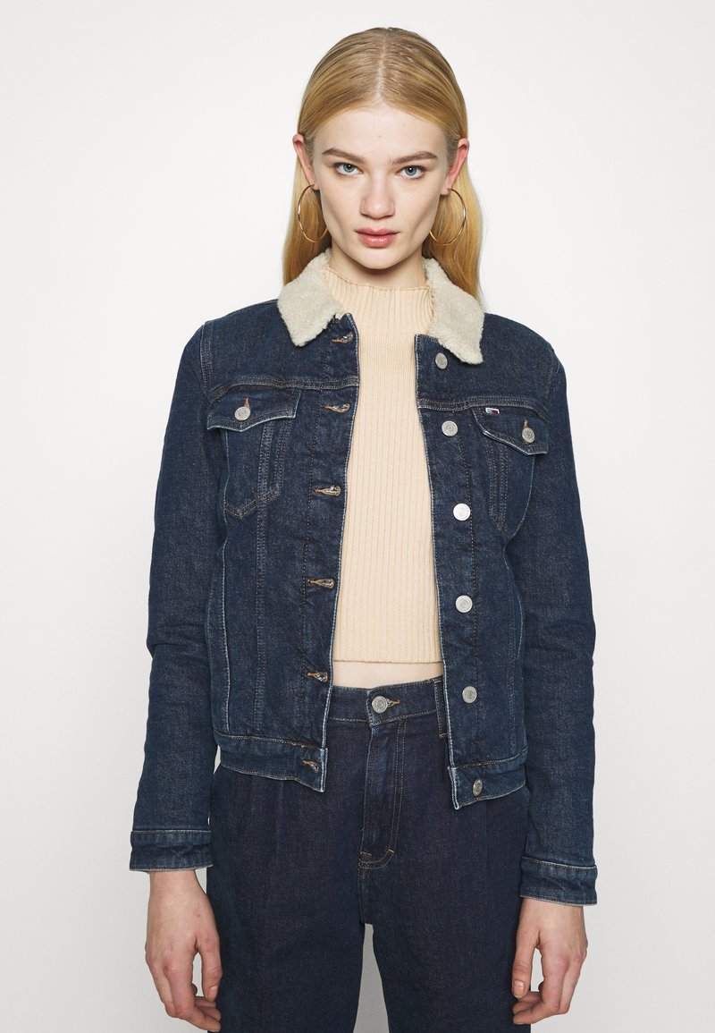 Tommy Jeans TRUCKER JACKET Denim jacket oslo dark blue/darkblue
