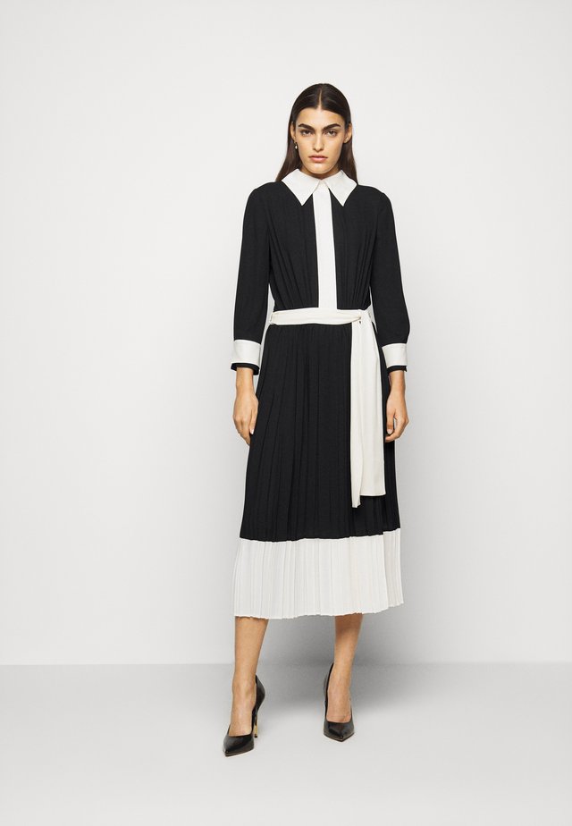WOMEN DRESS - Skjortekjole - nero/burro