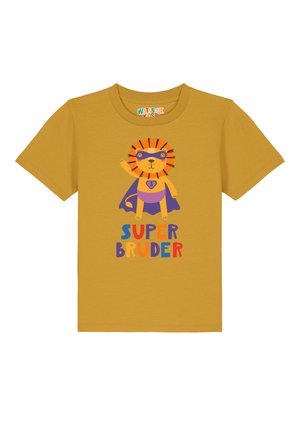 LÖWE SUPERBRUDER - Print T-shirt - ochre