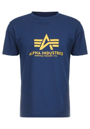 T-shirt med print - new navy