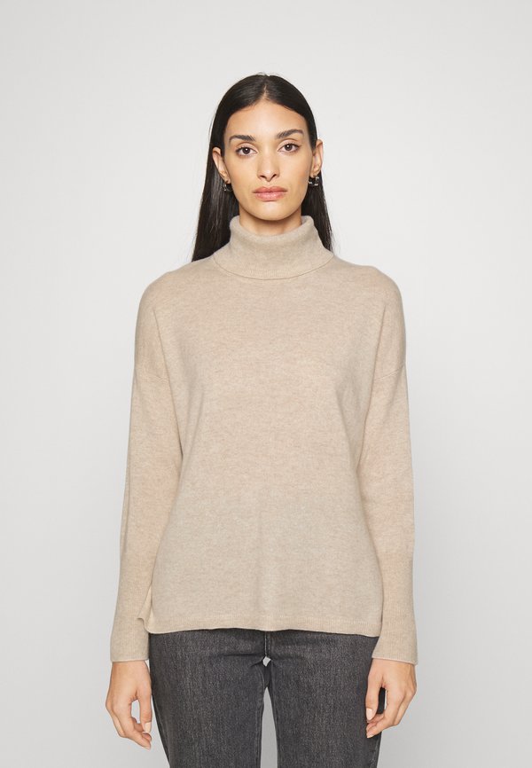 TURTLENECK LOOSE FIT TUNIC - Jumper - oatmeal