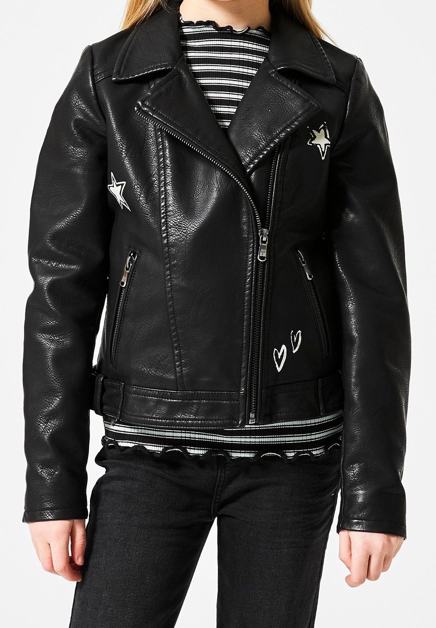 America Today Faux leather jacket - black - (Pre-owned) - Zalando.ie