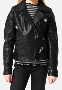 America Today Keinonahkatakki - black