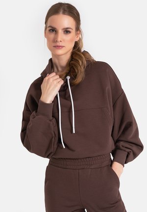 Mon Amie BORNEO CHOCOLATE - Kapuzenpullover - dark brown