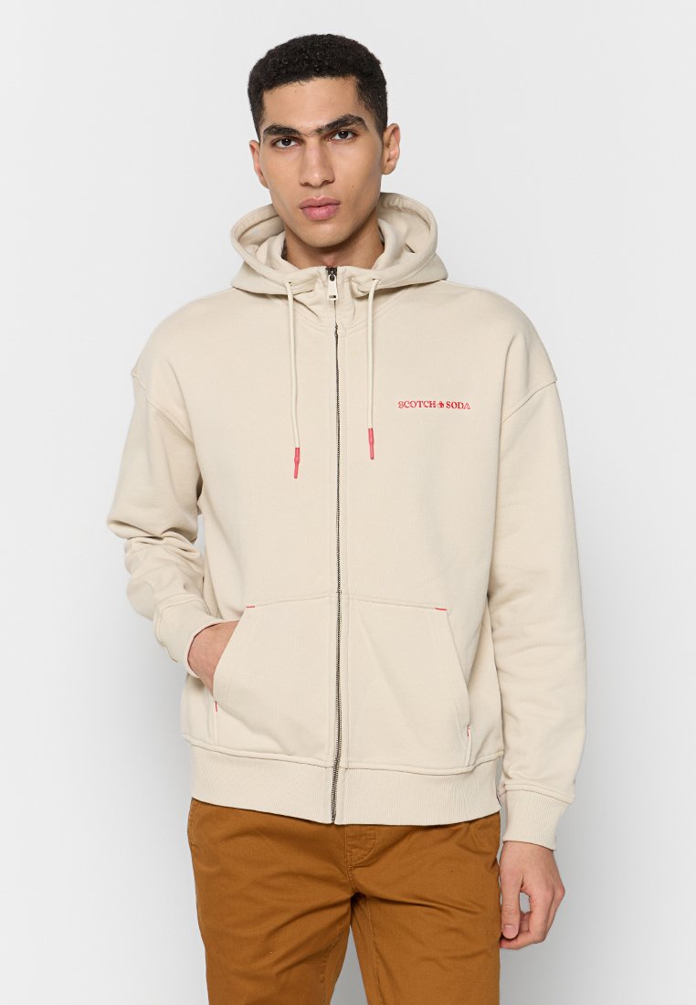 Scotch & Soda Sweater met rits beige Scotch & Soda Sweater met rits beige