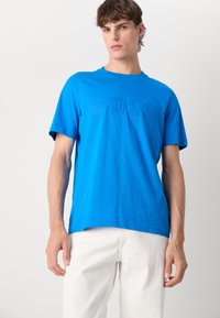 BOSS TEE - T-shirt imprimé - open blue