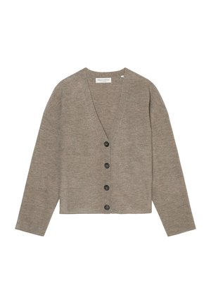 Marc O'Polo LONGSLEEVE V-NECK - Cardigan - shaded brown melange