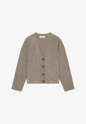Marc O'Polo LONGSLEEVE V-NECK - Cardigan - shaded brown melange