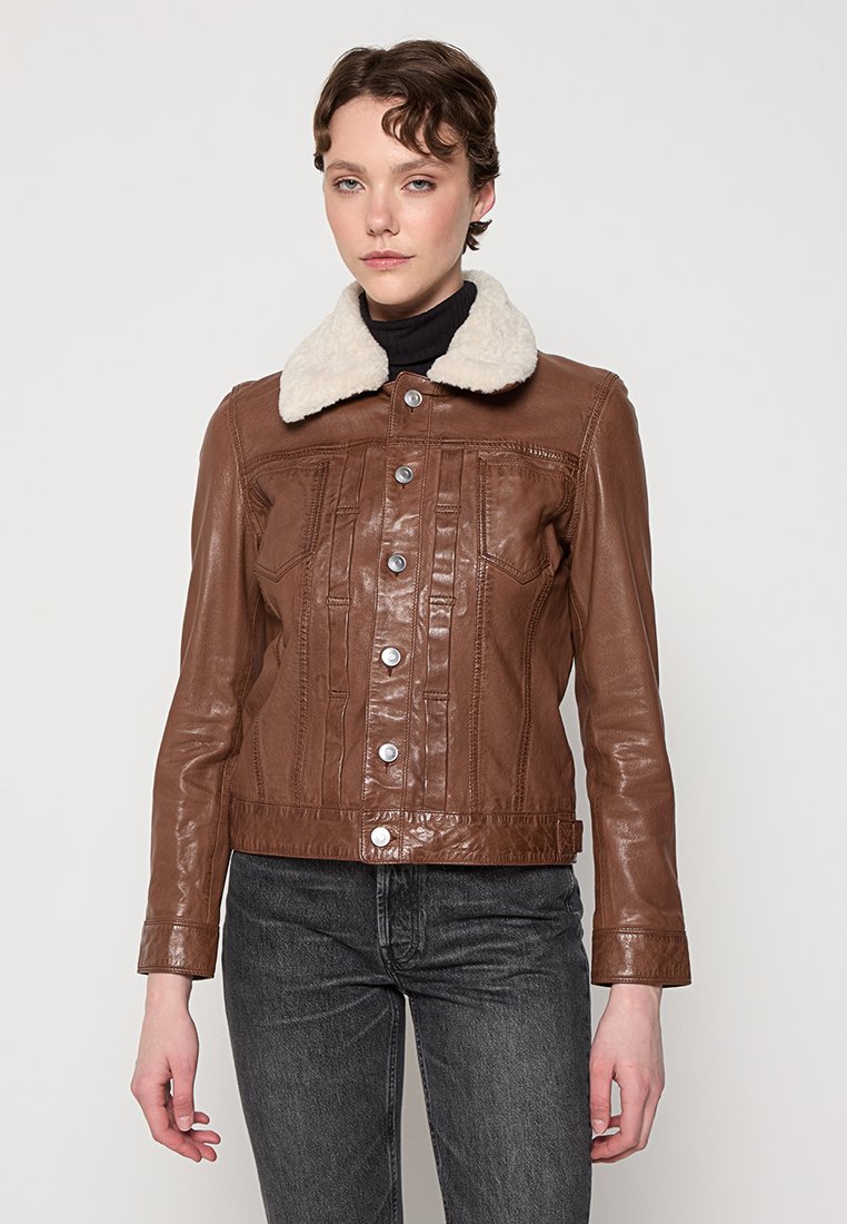 Oakwood Leren jas bruin