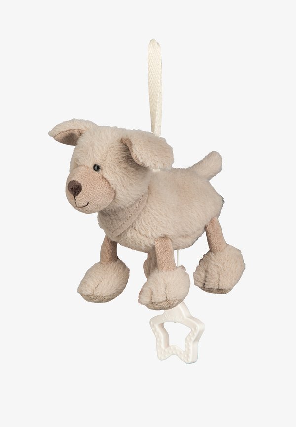 HUND LUCKY - Spieluhr - naturbraun