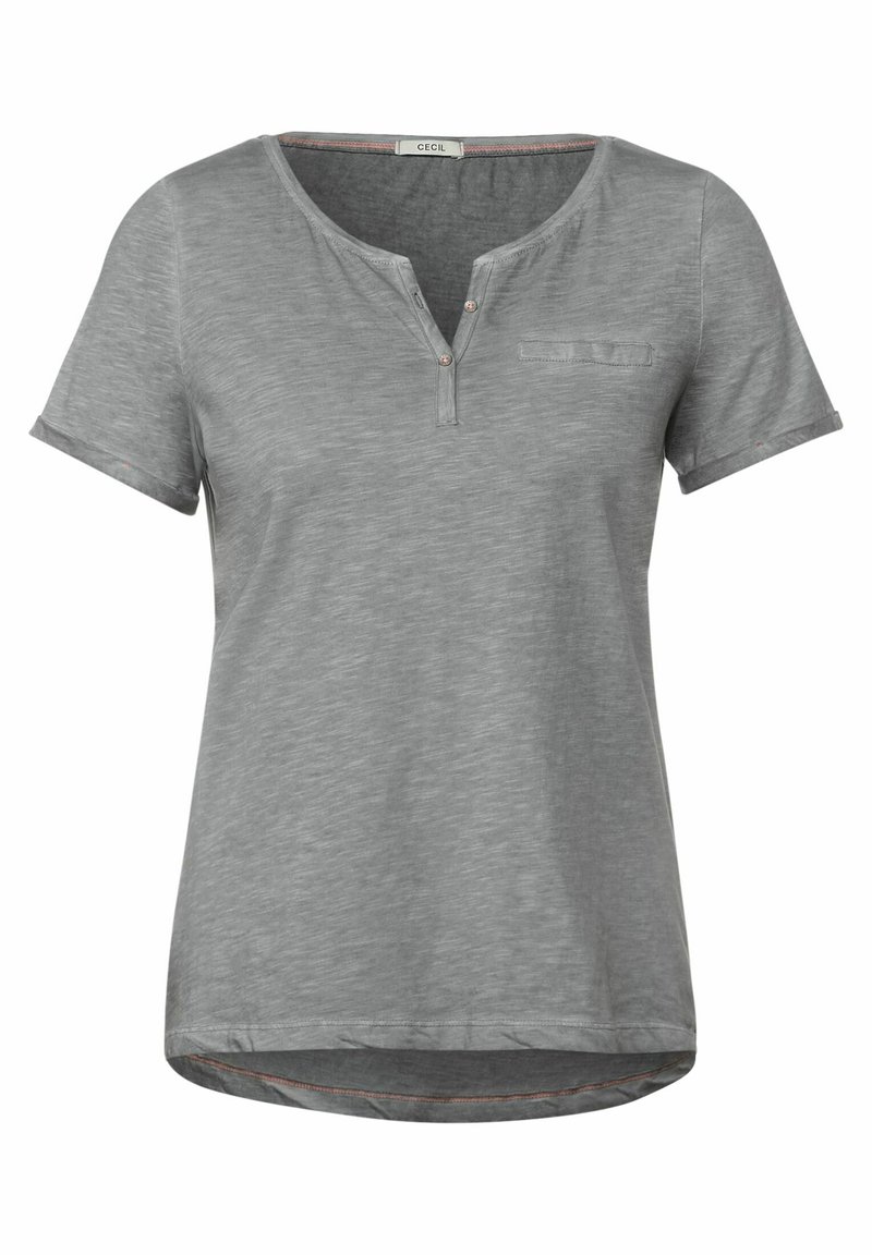 Damen T-Shirts | Cecil IM STYLE T-Shirt basic grau - PT41720 Damen T-Shirts | Cecil IM STYLE T-Shirt basic grau - PT41720