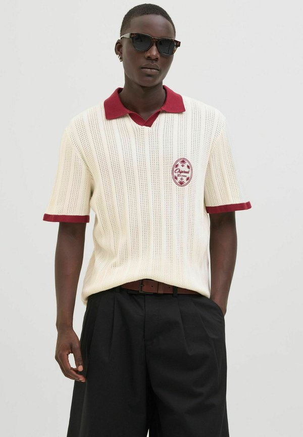 JORDIA SPLIT NECK - Poloshirt - sea salt