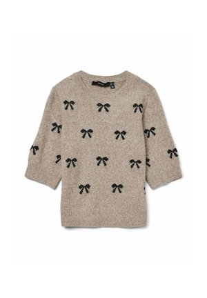 Vero Moda, VERO MODA STRICKPULLOVER VMDOFFY PULLOVER - T-shirt imprimé - moon rock