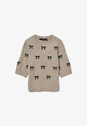 Vero Moda, VERO MODA STRICKPULLOVER VMDOFFY PULLOVER - T-shirt imprimé - moon rock