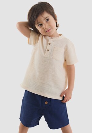 Denokids, BEKLEIDUNG HANDSOME MUSLIN SET - T-shirt basic - cream-navy blue cff-y