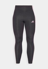 LEG - Tajice - black/clear pink