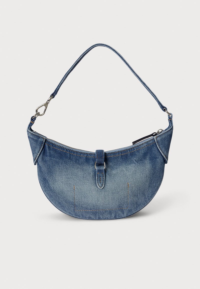 Borsa A Tracolla In Denim Blu Donna - Hobo Bag Retrò Con Tasca Interna E Tracolla Regolabile - Jean Borsa Casual Vintage - 3