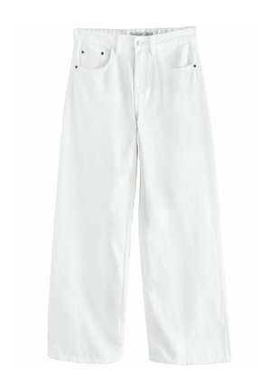 PETITE FIT - Široke nogavice - white