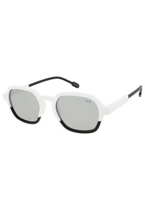 GLENN - Lunettes de soleil - matt white & matt black