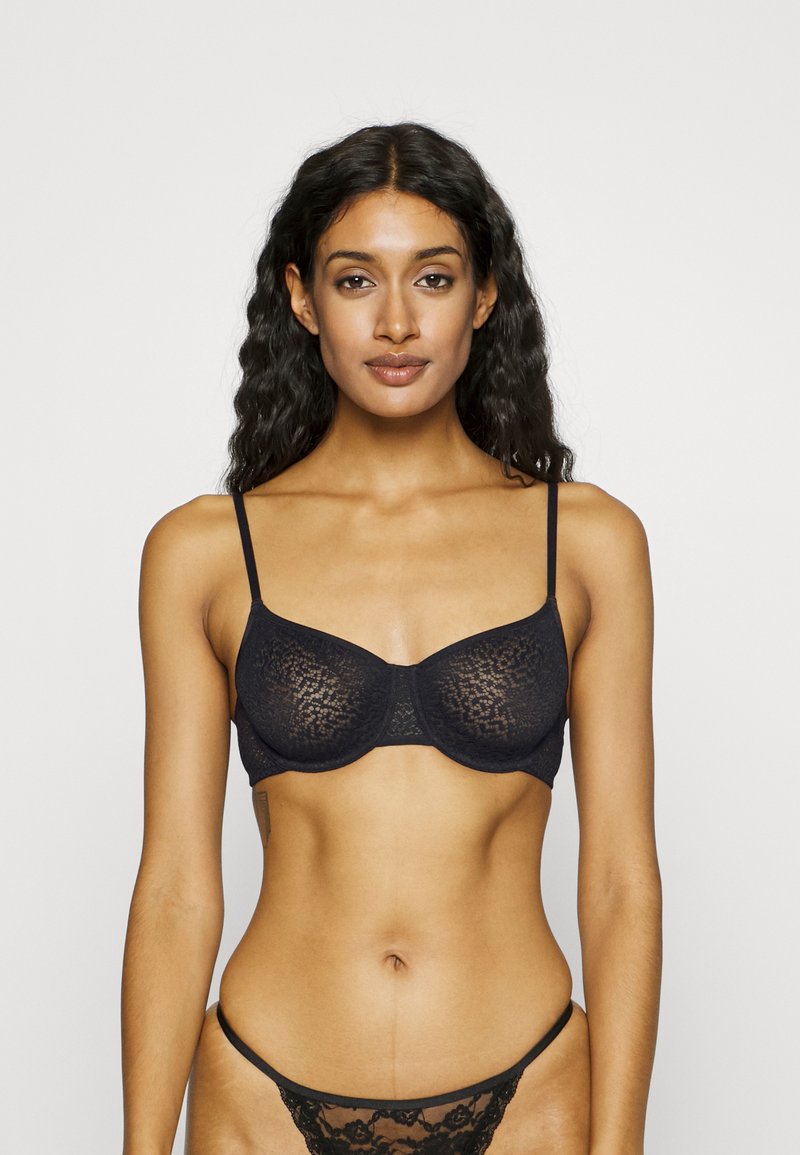 DKNY Intimates - Krūšturis ar stīpiņu - black, Palielināt