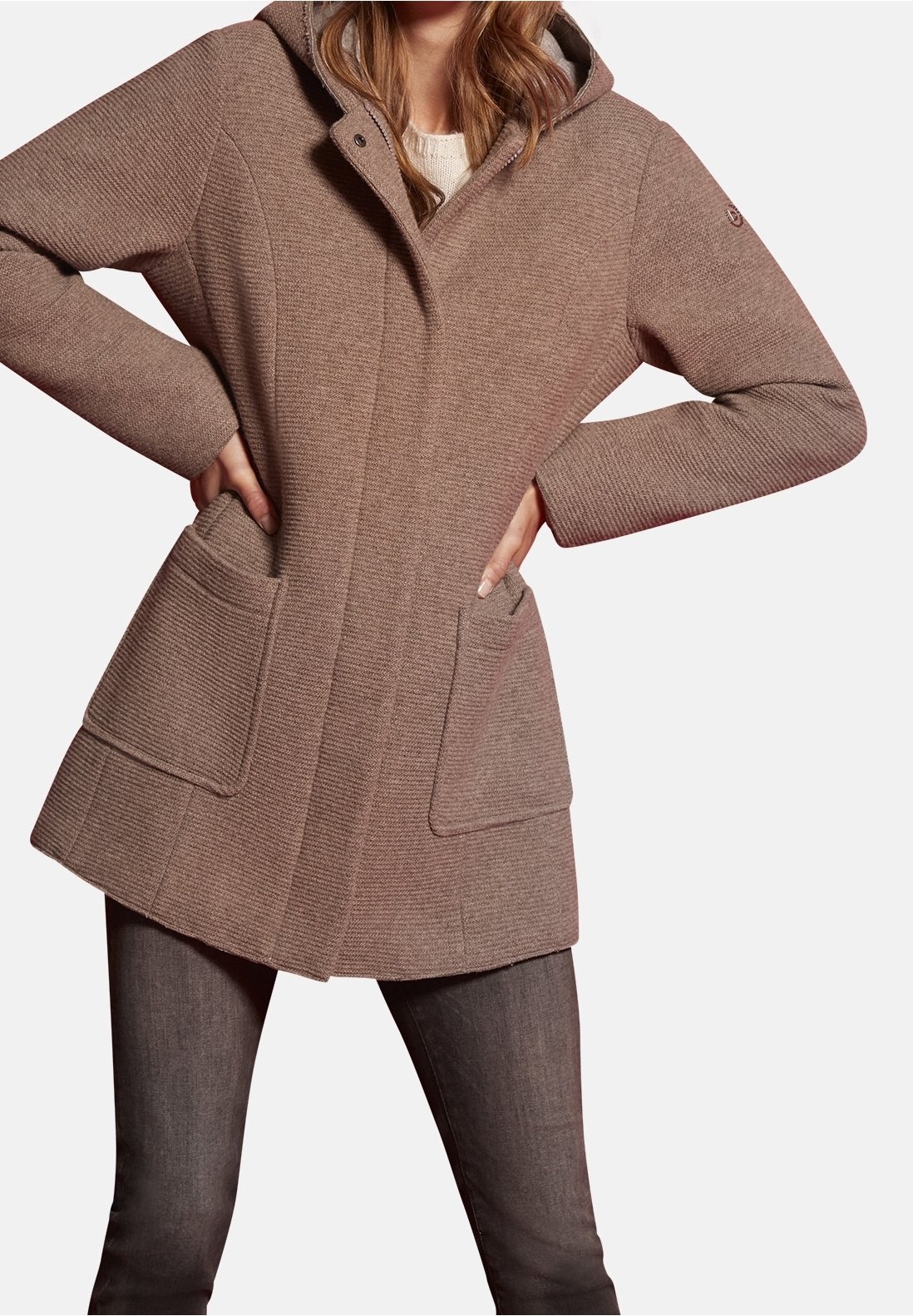 bugatti Donna 661800 64009 50 42 Cappotto di Misto Lana Not Applicable, Beige, 42