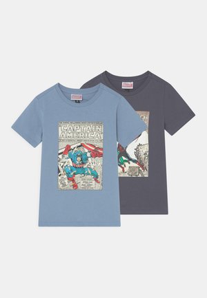 SHORT SLEEVE LICENSE TEE 2 PACK - T-Shirt print - blue