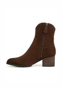 Non sélectionné, dark brown waxy suede