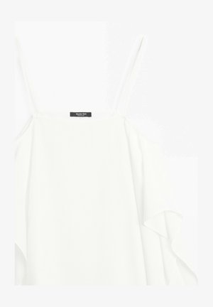 Massimo Dutti, FLOWING SPAGHETTI STRAP TOP - Top - white