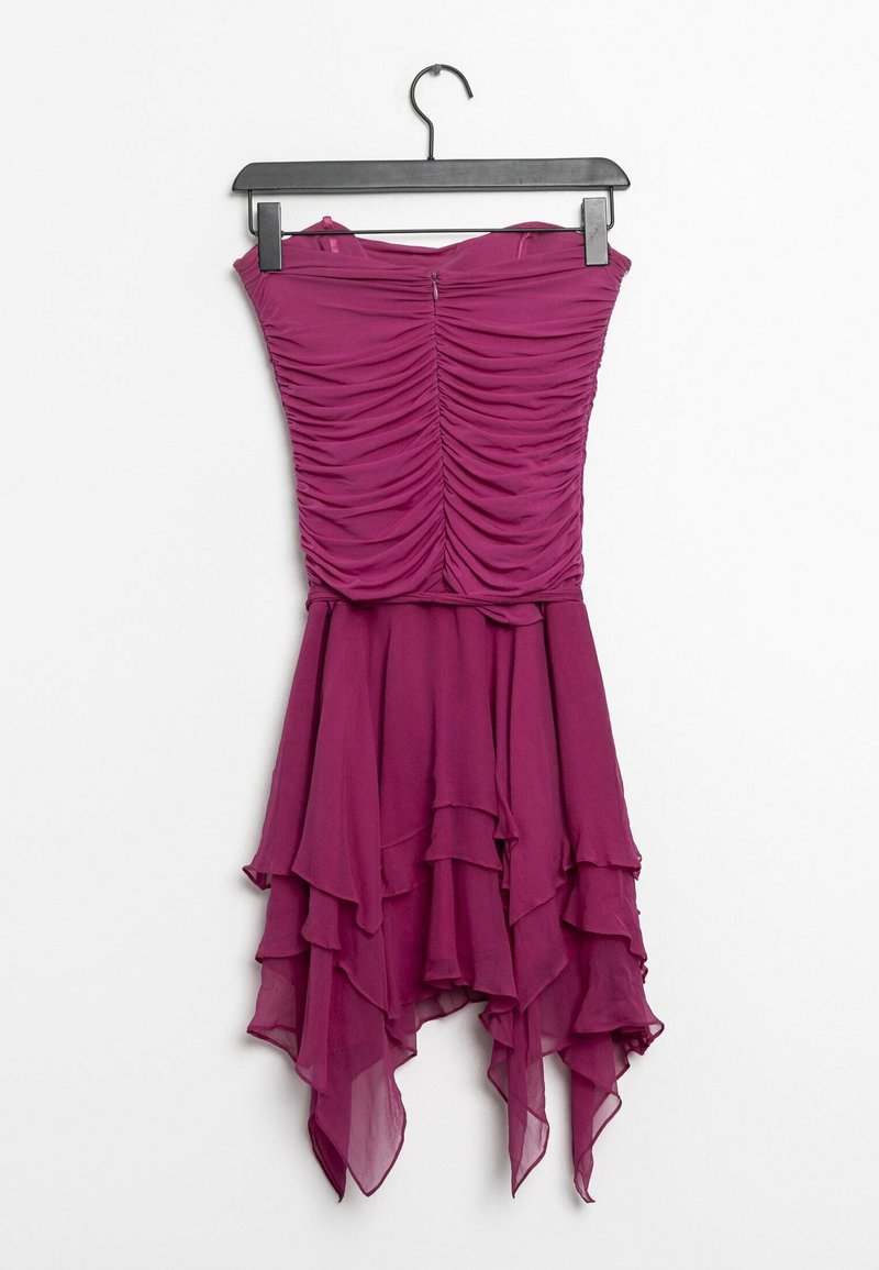 strapless open back dress Le Palais Vintage Elegant Purple Strapless Bodice Dress Only